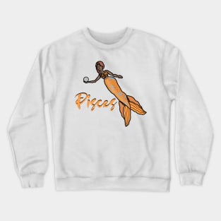 "Pisces" Mermaid Graphic Crewneck Sweatshirt